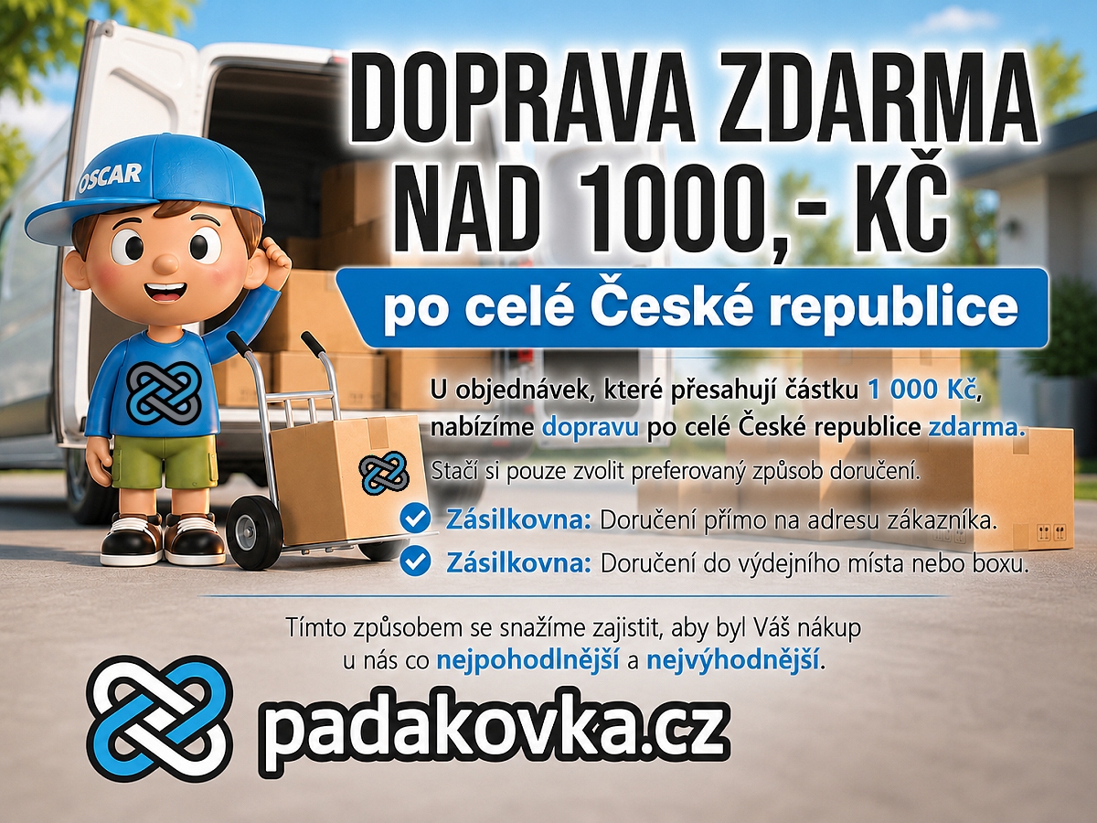 doprava zdarma padakovka